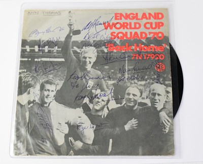 Lot 758 - WORLD CUP 1970; single, 'Back Home' 7N17920,...