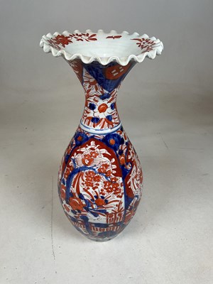 Lot 198 - A large Japanese Meiji period Imari baluster...