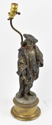 Lot 171 - A late 19th century spelter figure of...