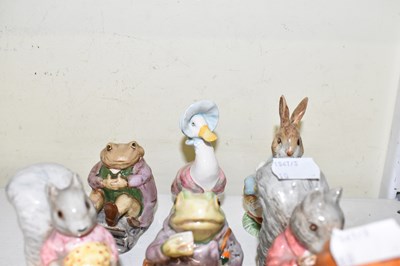 Lot 501 - BESWICK: Nine Beatrix Potter figures including...