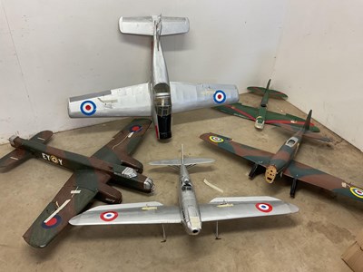 Lot 27 - Model Aircraft; five 5 model planes...