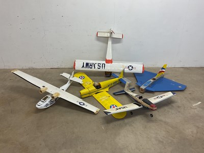 Lot 67 - A collection of five model aircraft to include...