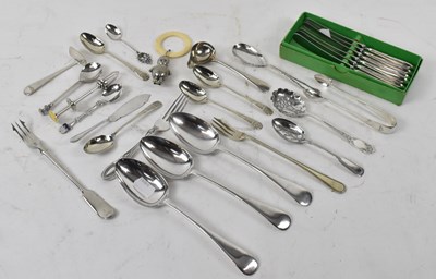 Lot 740 - A small quantity of silver plated items to...