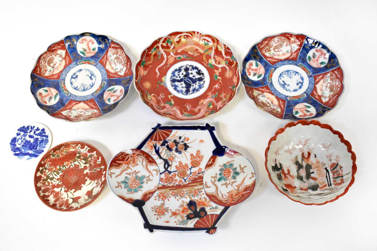 Lot 326 - A group of Meiji period and later Imari...