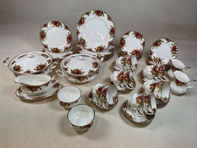 Lot 250 - ROYAL ALBERT; a 'Country Roses' part dinner...