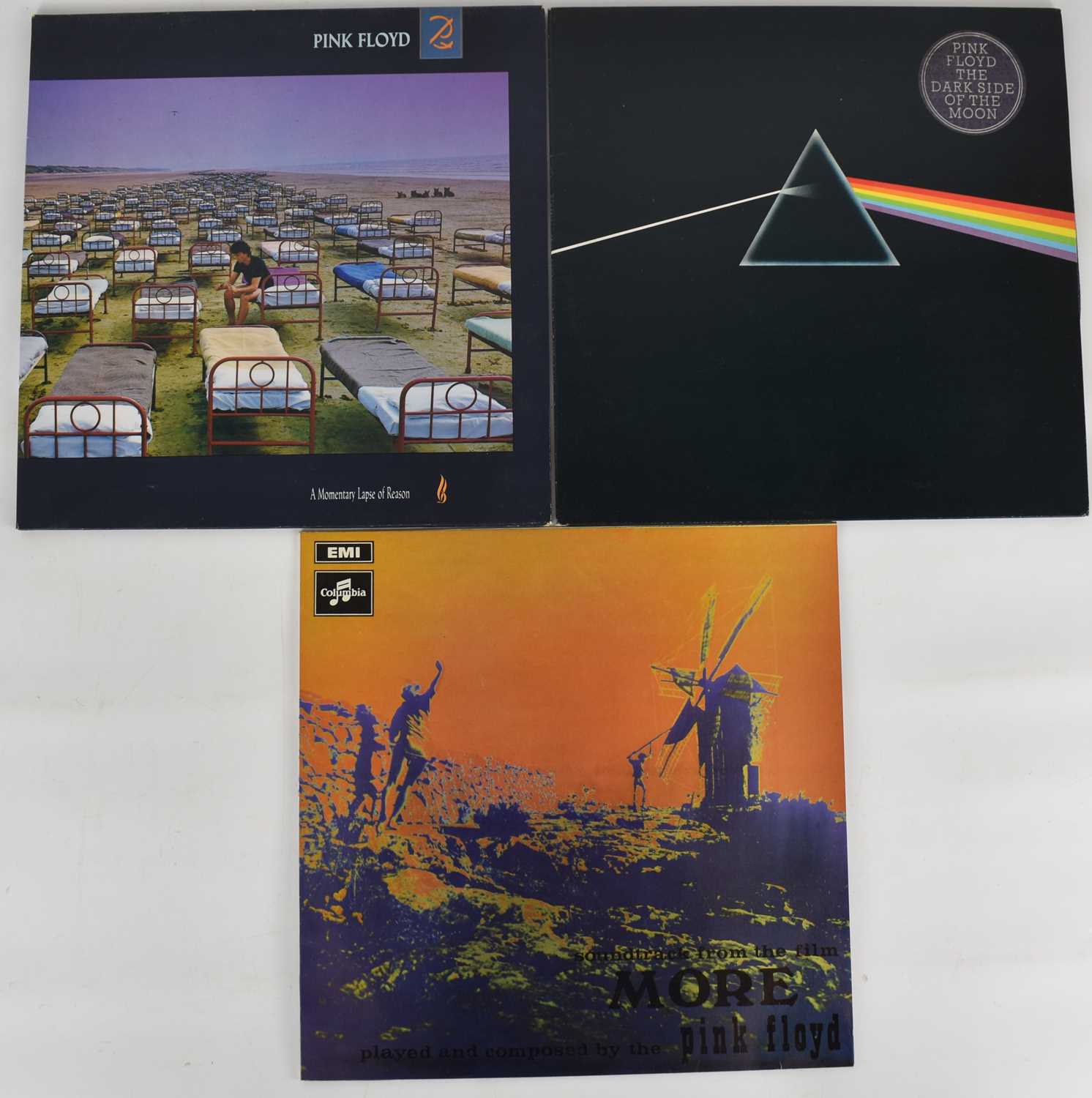 Lot 385 - PINK FLOYD; three records comprising 'Dark