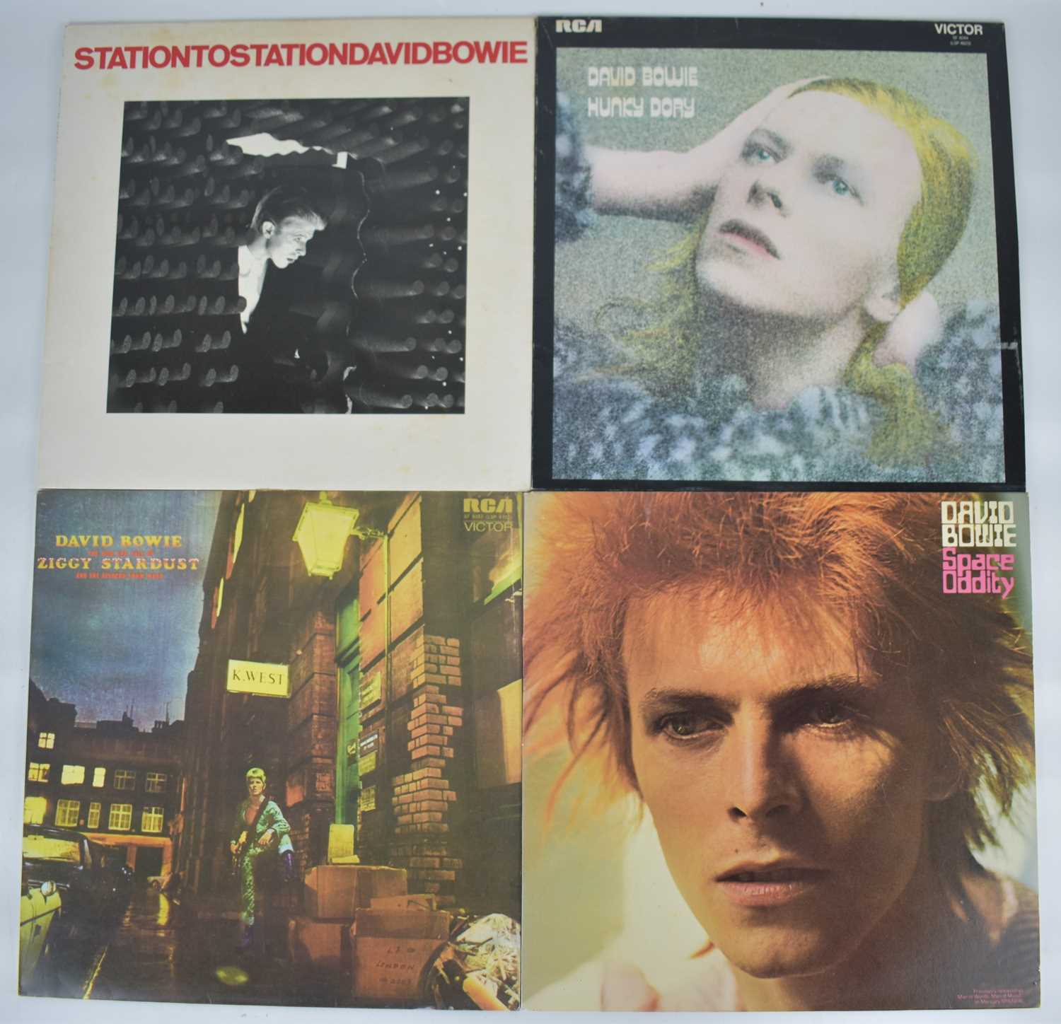 Lot 278 - DAVID BOWIE; four albums comprising 'Ziggy...