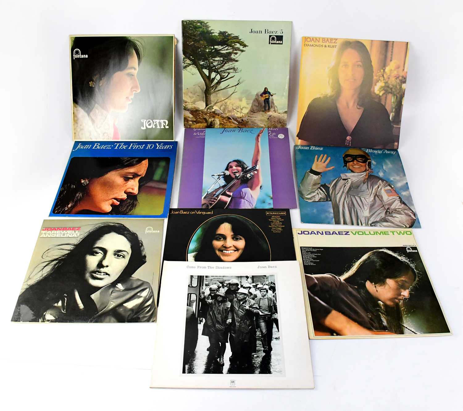 Lot 339 - JOAN BAEZ; ten albums comprising 'Diamonds and...