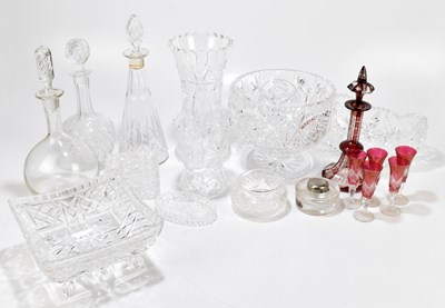 Lot 519 - A quantity of glassware including Bohemian...