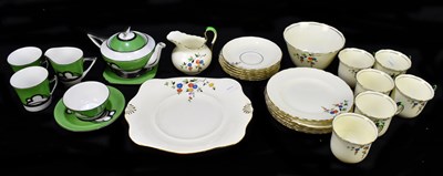 Lot 522 - A Tuscan bone china six setting tea service