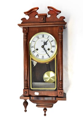 Lot 115 - LINCOLN; a mahogany cased eight-day wall clock,...