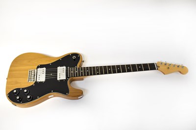 Lot 212 - A handmade six-string electric guitar.