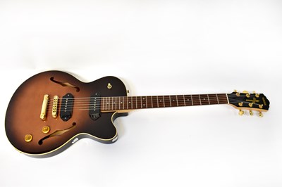 Lot 210 - YAMAHA; a semi-acoustic AEX502 electric guitar.