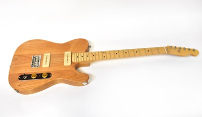 Lot 213 - A handmade six-string electric guitar.