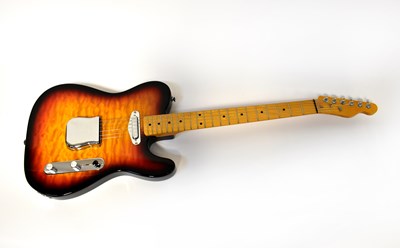 Lot 196 - A handmade Telecaster-style electric guitar.