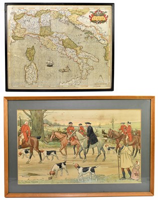 Lot 1443 - AFTER VICTOR VENNER; chromolithograph, The Mowbray Hunt