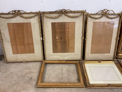 Lot 345 - A collection of gilt frames