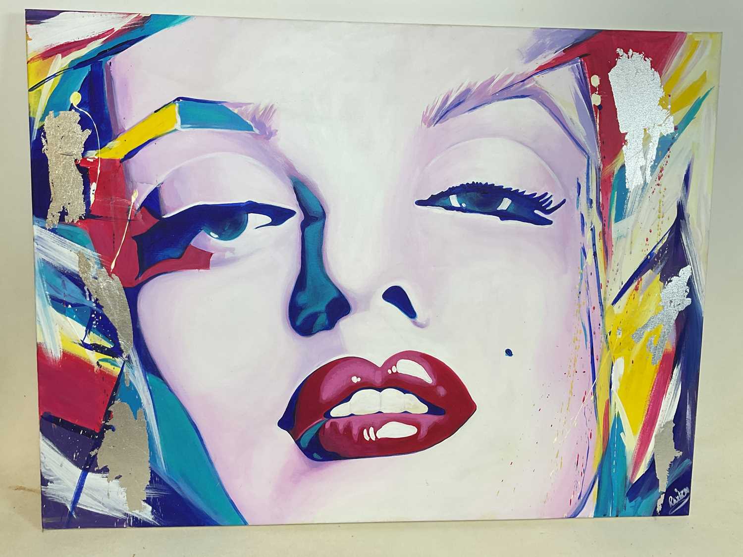 Lot 347 - ROZ WILSON: oil on canvas, Marilyn Monroe,...