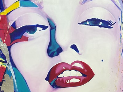 Lot 347 - ROZ WILSON: oil on canvas, Marilyn Monroe,...