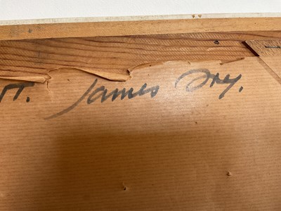 Lot 349 - JAMES FRY; oil on board, 'Low Tide, Winspit',...