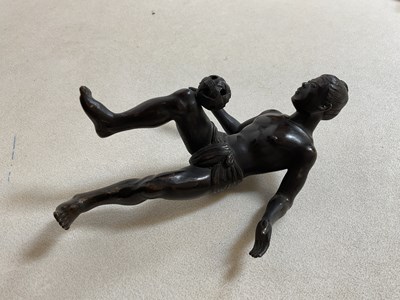 Lot 211 - A late 19th century bronze figure of a male...