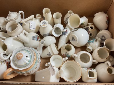 Lot 255 - A collection of crested china, including Goss,...