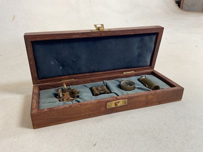 Lot 46 - A cased set of four miniature marine...