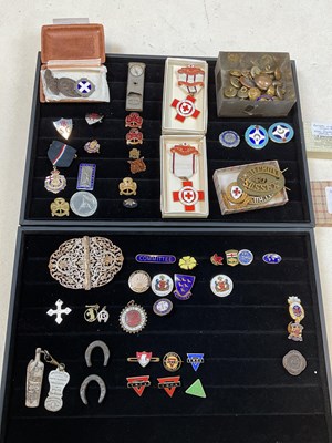 Lot 139 - A large collection of enamel badges, including...