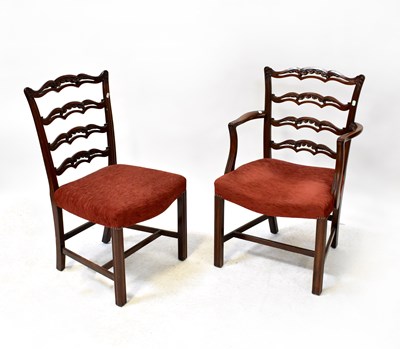 Lot 71 - A set of eight 18th century style mahogany...