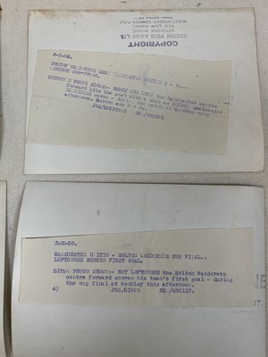 Lot 70 - MANCHESTER UNITED F.C; six Keystone Press...