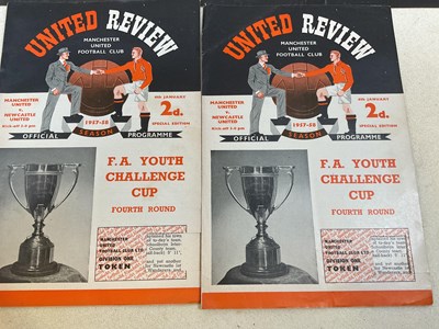 Lot 1364 - Five F.A. Youth Challenge Cup programmes,...