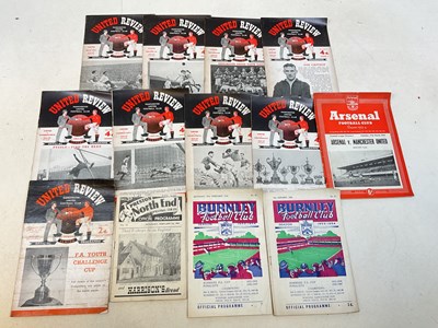 Lot 80 - MANCHESTER UNITED F.C; 1953/54 season eight...