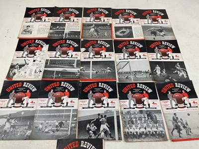 Lot 84 - MANCHESTER UNITED F.C; 1956/57 season, fifteen...