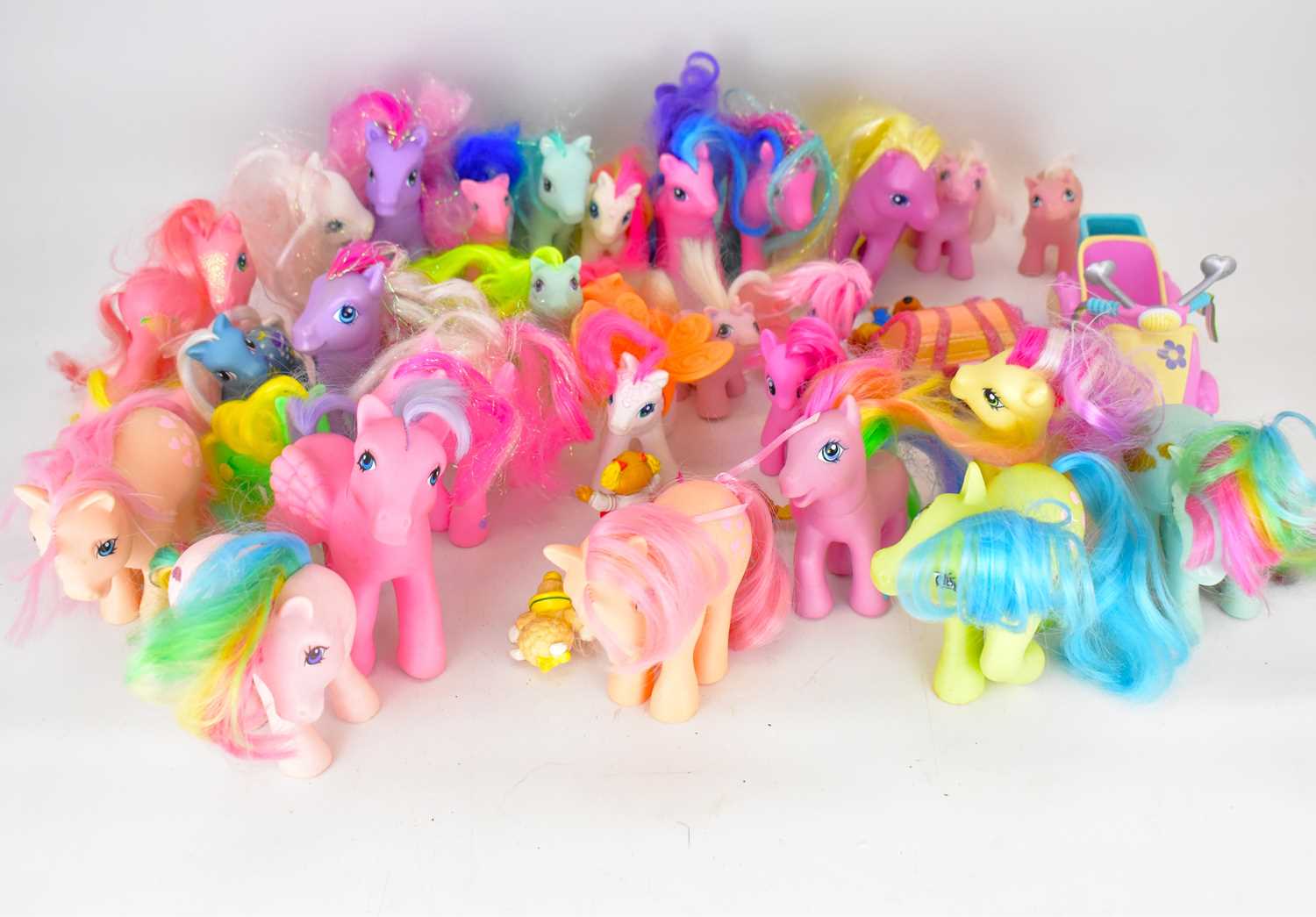 Lot 252 - HASBRO; six vintage My Little Pony figures...