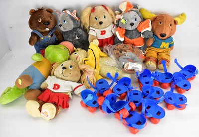 Lot 267 - TOMY; eight 'Get Along Gang' stuffed toys, to...