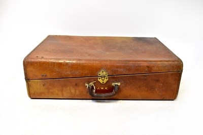 Lot 117 - An early 20th century steamer suitcase...