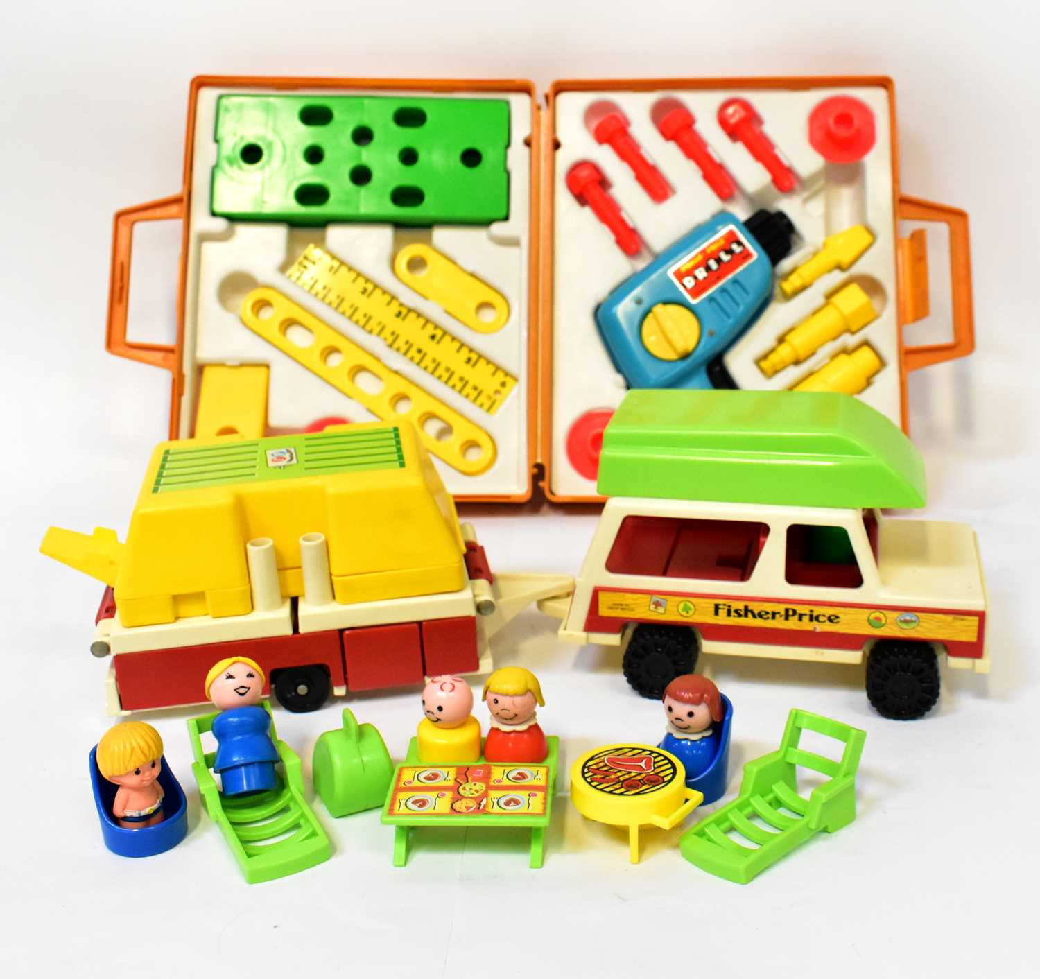Lot 435 - FISHER PRICE; a boxed Playmobil vehicle and...