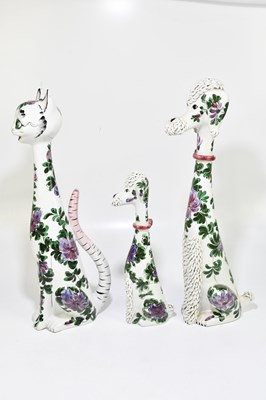 Lot 284 - Two 1950s Italian ceramic Spaghetti poodles,...