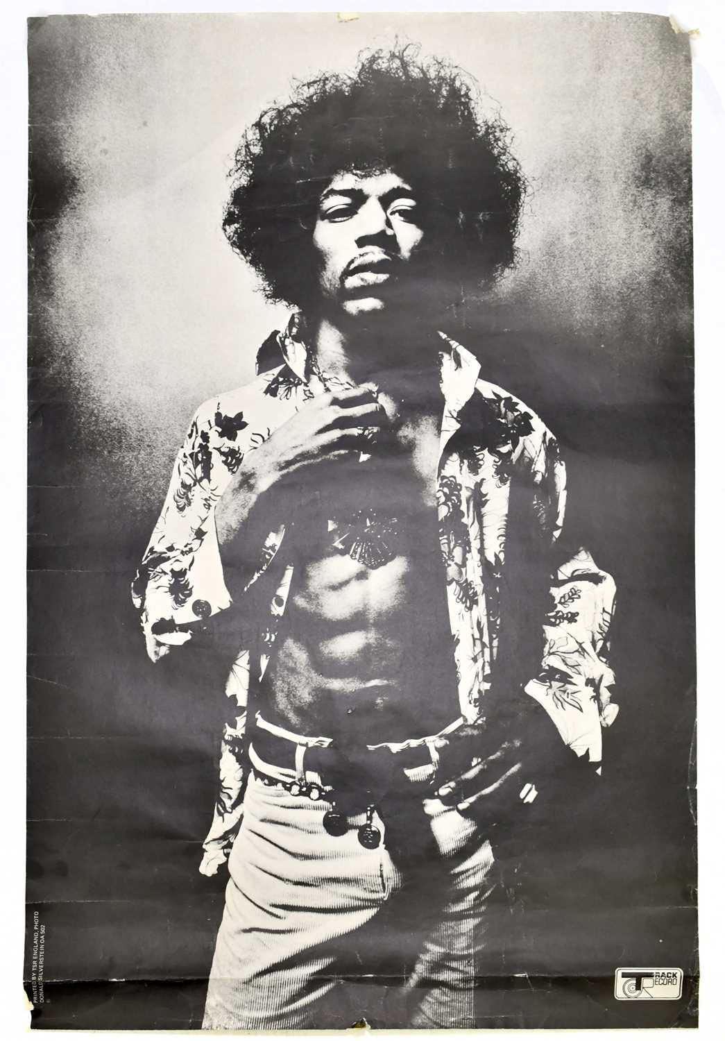 Lot 987 - A Track Record Jimi Hendrix poster printed TSR...