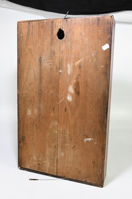 Lot 2714 - An American walnut wall clock with painted...