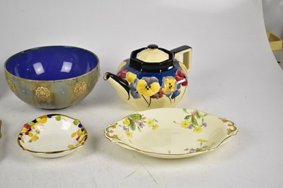 Lot 458 - P. CURNOCK FOR ROYAL DOULTON; a hand painted cabinet plate of square form