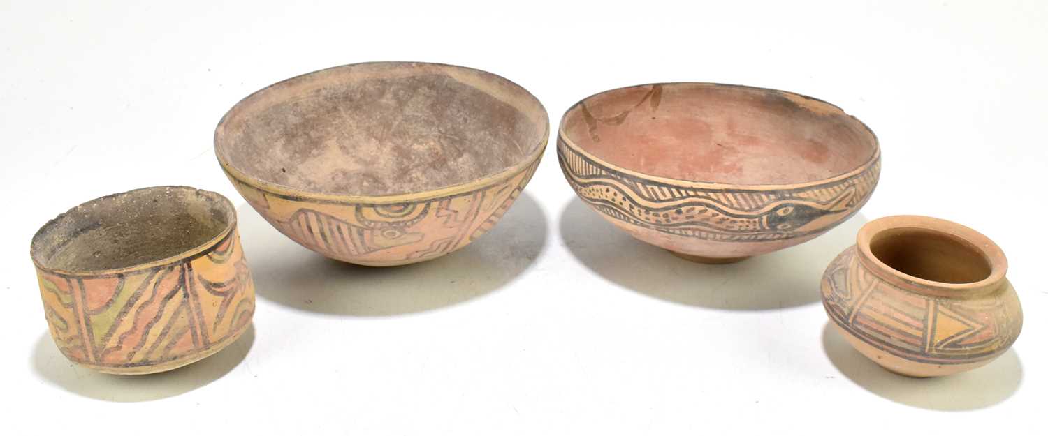 Lot 1006 - A group of four Indus Valley (2000-3000BC) pottery bowls