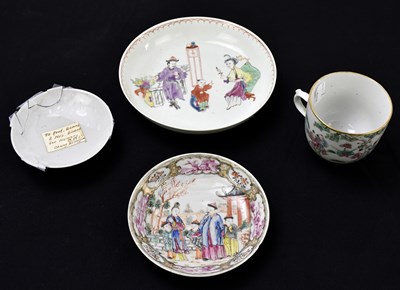 Lot 1822 - A 19th century Chinese porcelain saucer dish...