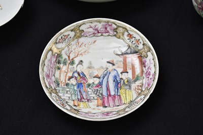 Lot 1822 - A 19th century Chinese porcelain saucer dish...