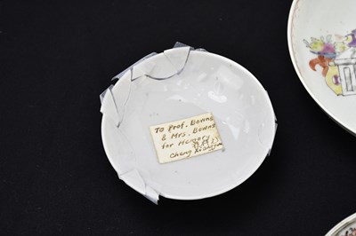 Lot 1822 - A 19th century Chinese porcelain saucer dish...