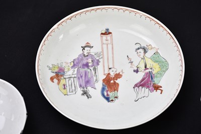 Lot 1822 - A 19th century Chinese porcelain saucer dish...