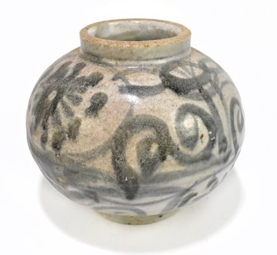 Lot 1024 - A Chinese Ming period (1368-1644); blue and white painted ovoid vase