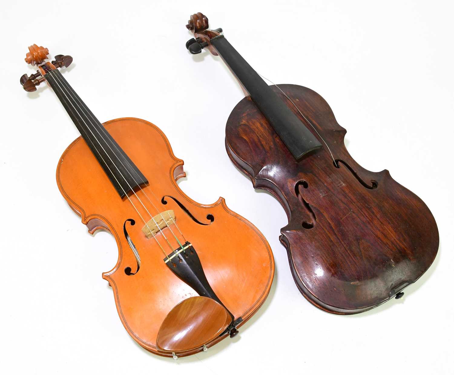 Lot 1022 - A full size modern English violin by Gerald...