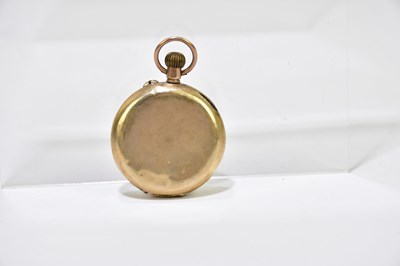 Lot 2989 - A 9ct yellow gold crown wind fob watch, the...