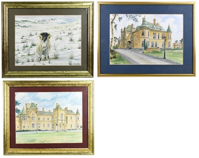 Lot 1607 - WILLIAM SPRY; three watercolours, 'Oakmere...